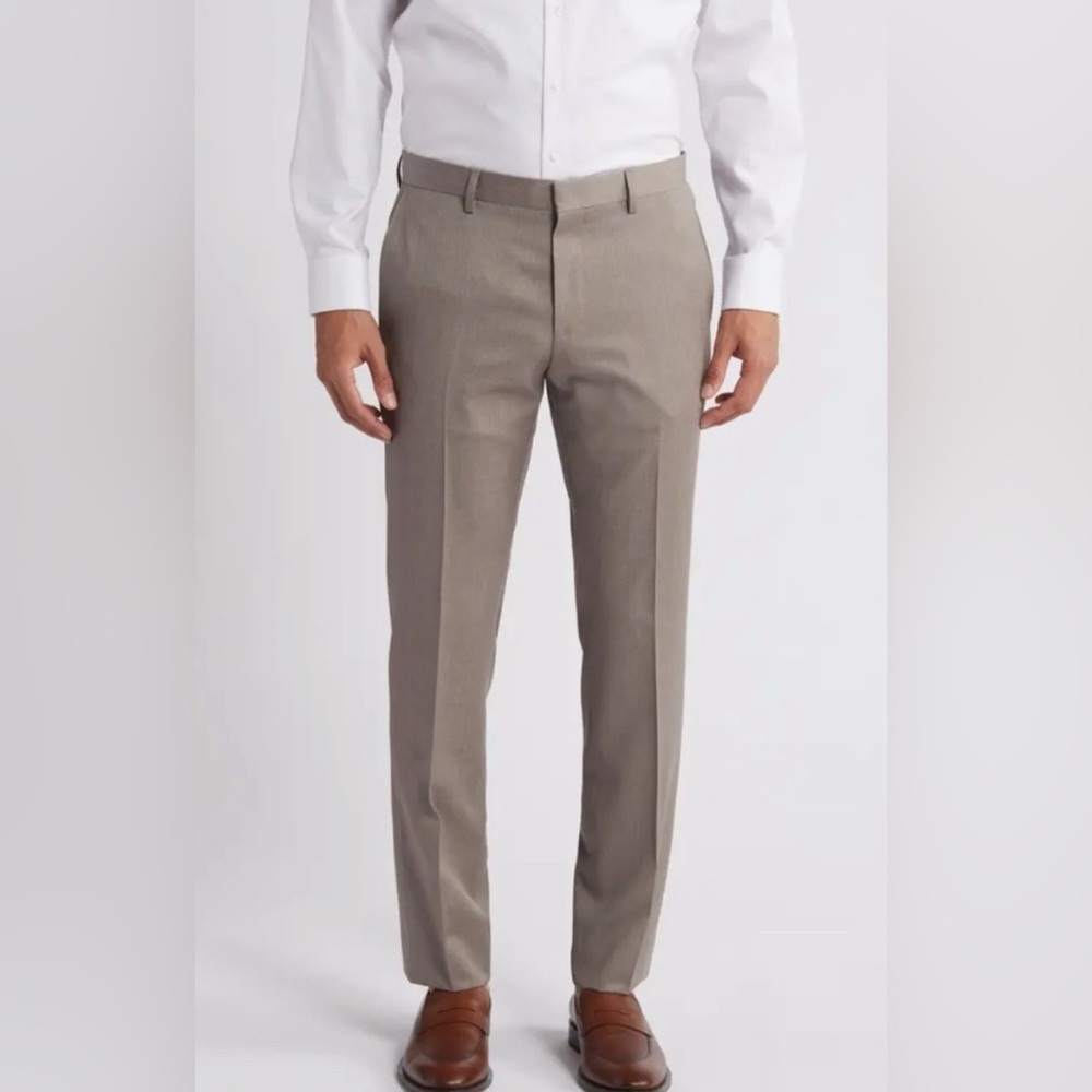 Hugo Boss Men's Beige Dress Pants